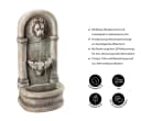 Dehner Gartenbrunnen Faro mit LED-Beleuchtung Grau Bild 4
