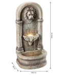 Dehner Gartenbrunnen Faro mit LED-Beleuchtung Grau Bild 5