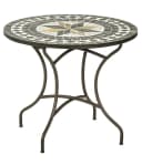 Dehner Gartentisch Mosaiktisch Diana Stahl Stein Braun Grau Weiss Bild 2