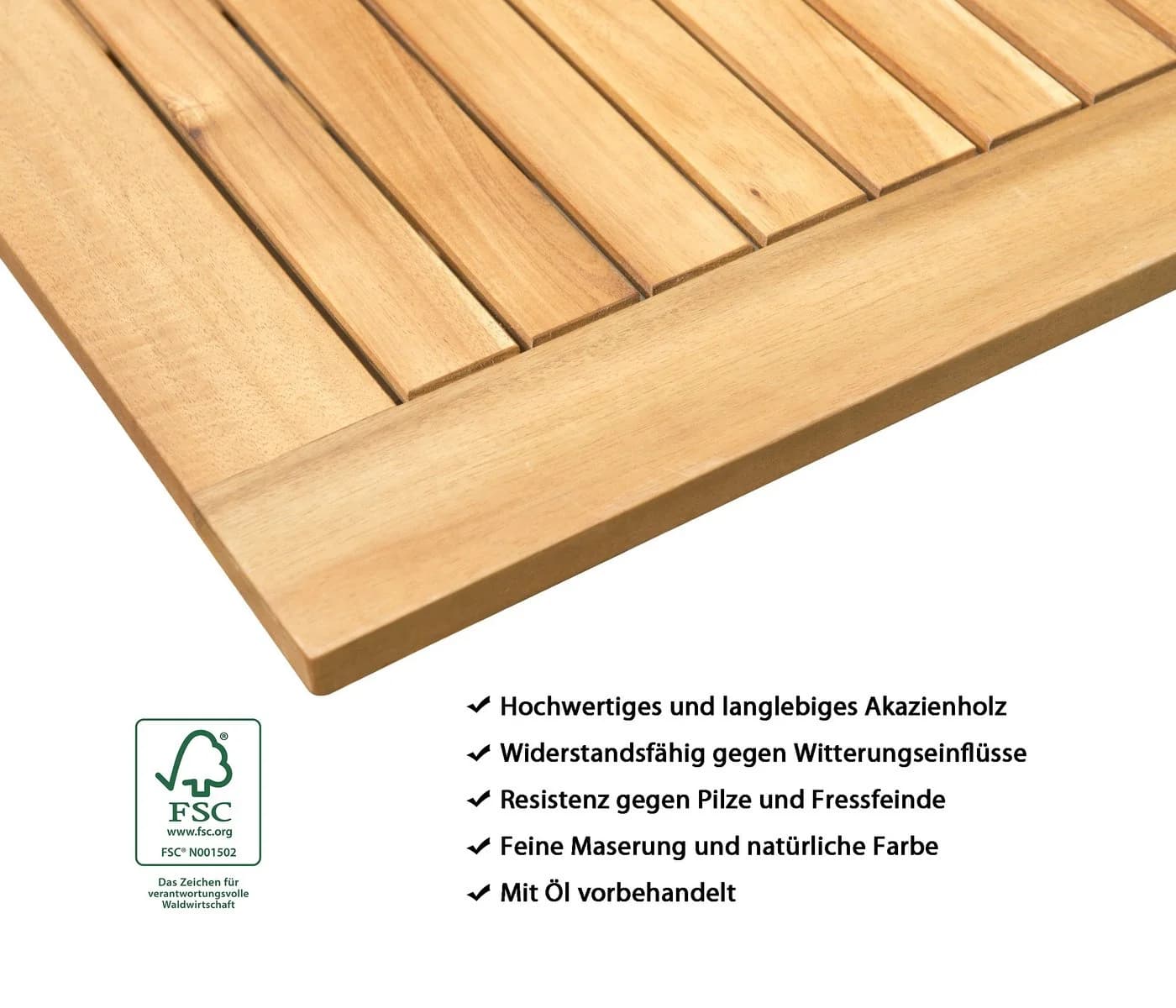 Dehner Klapptisch Macao FSC® Akazienholz Beistelltisch Garten - Bild 4
