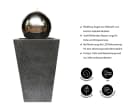 Dehner Gartenbrunnen Kioto mit LED Edelstahl Bild 1