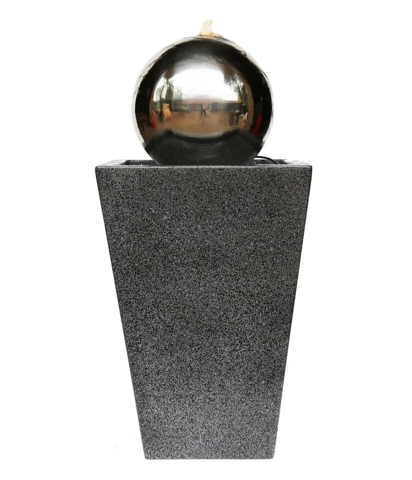 Dehner Gartenbrunnen Kioto mit LED Edelstahl - Bild 2