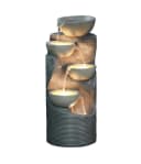 Dehner Gartenbrunnen Salo LED Kunststein Bild 2