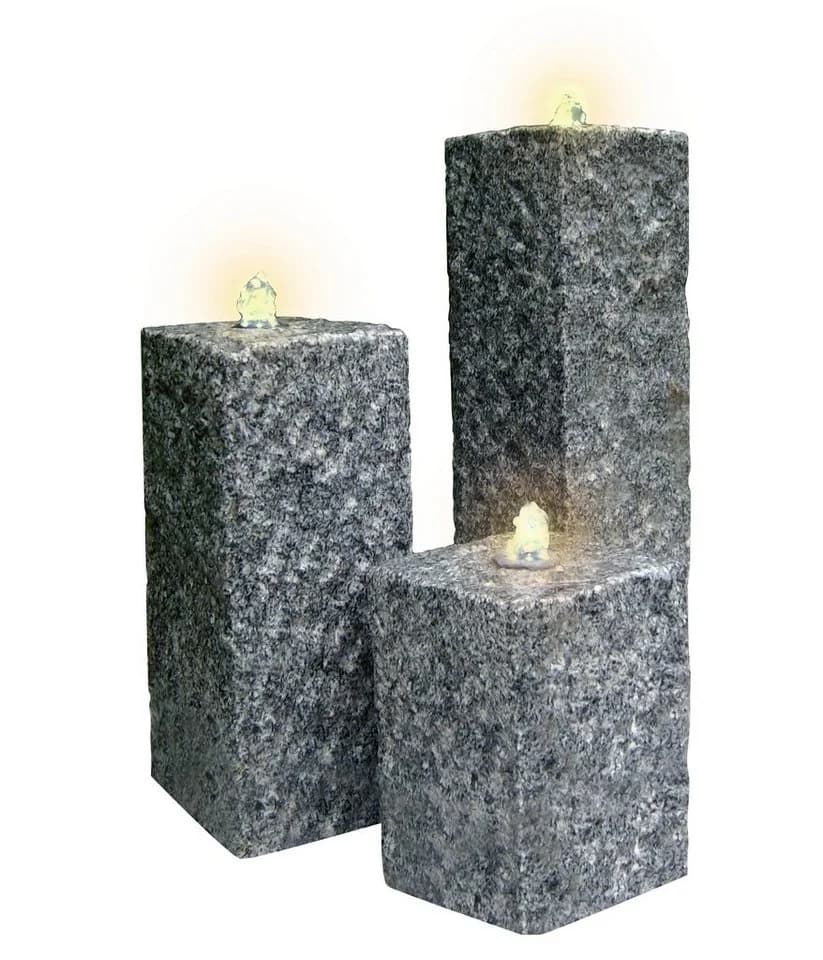 Dehner Gartenbrunnen Nizza mit LED Granit