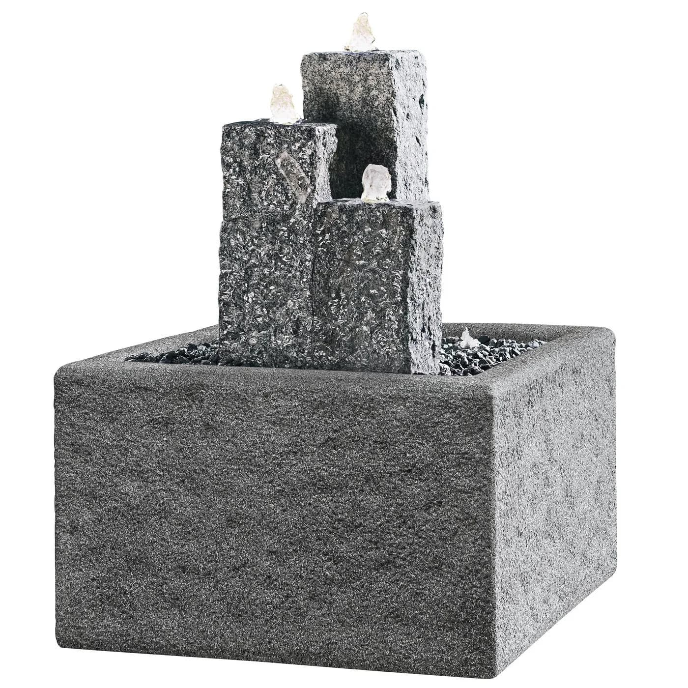 Dehner Gartenbrunnen Nizza mit LED Granit - Bild 3