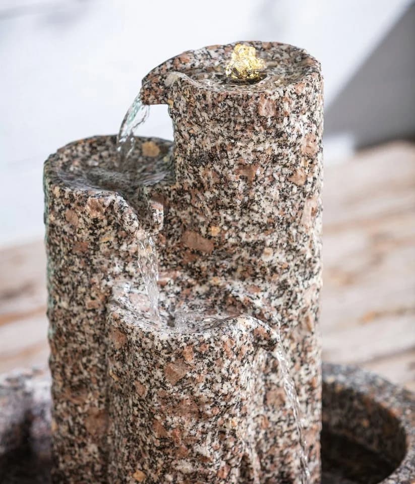 Dehner Gartenbrunnen Heidelberg Granit LED - Bild 5