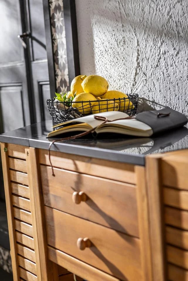 Dehner Schrank Southampton mit Schubladen und Granitplatte - Bild 4