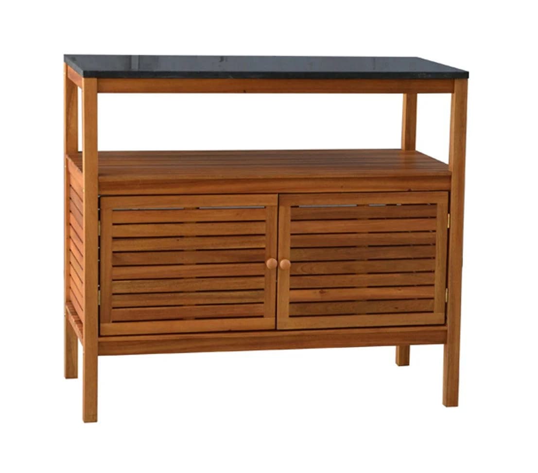Dehner Outdoor-Küche Southampton Schrank mit Granitplatte Akazienholz - Bild 2