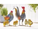 Dehner Metall-Hahn Toni Bunt Gartenfigur Deko Bild 1