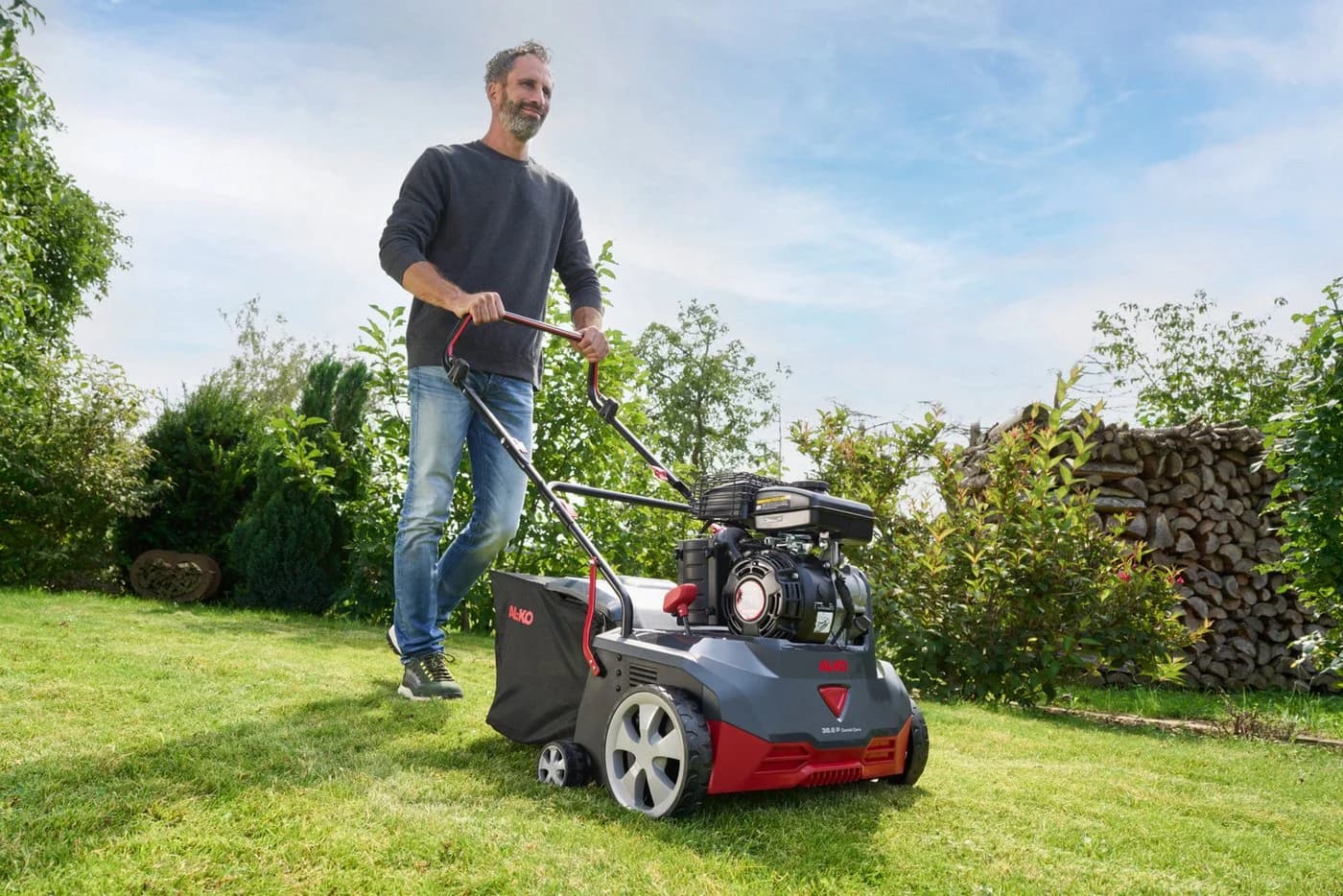 AL-KO Benzin-Vertikutierer 38.6 P Combi Care Comfort Weiß