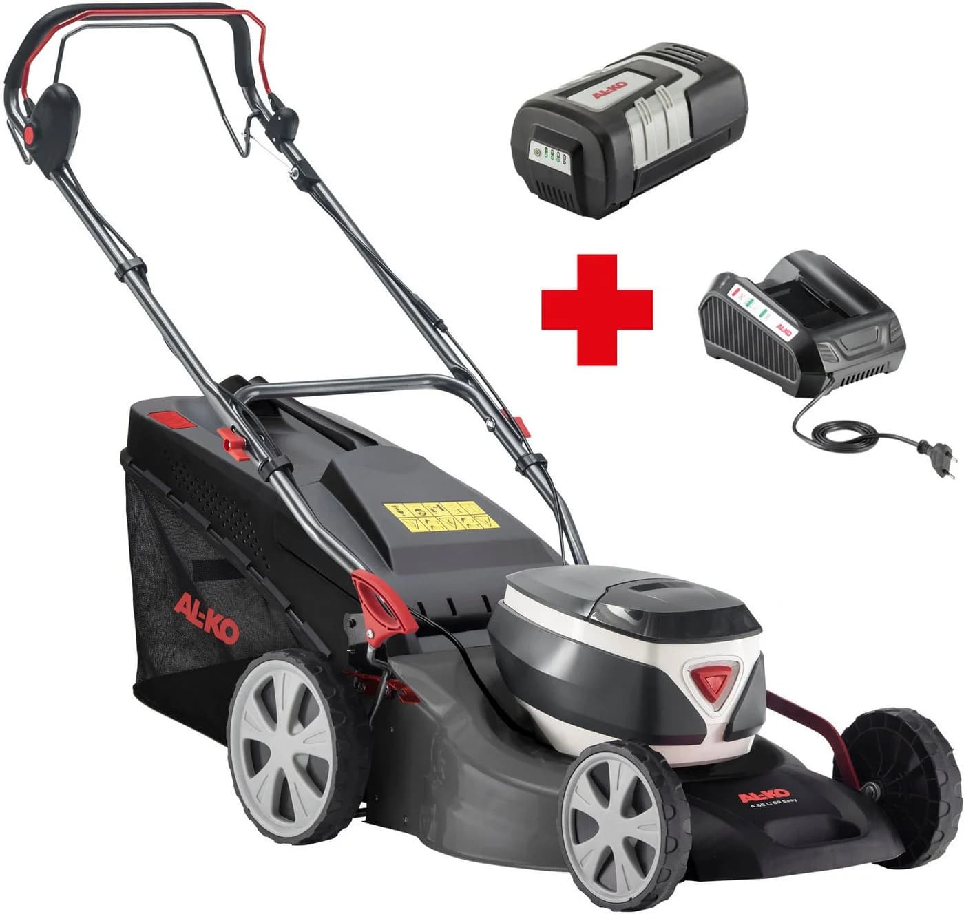 AL-KO Akkurasenmäher 4.65 Li SP Easy Schwarz mit Radantrieb
