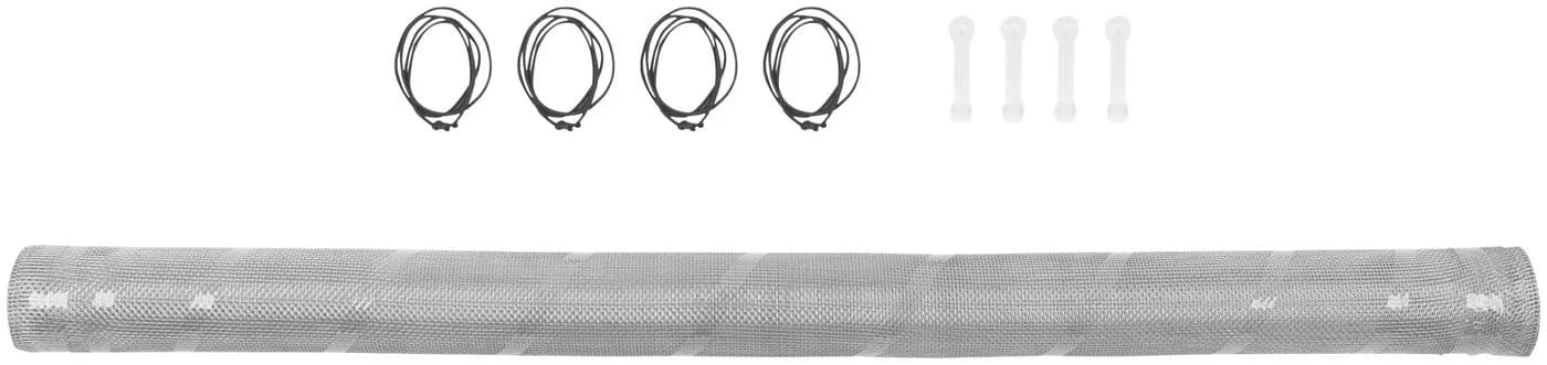 SCHELLENBERG Lichtschachtabdeckung Aluminium Gewebe Silber