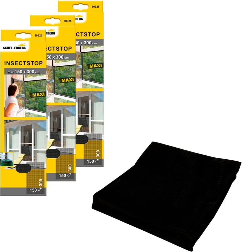 SCHELLENBERG Fliegengitter-Gewebe Maxi Grau UV-stabilisiert - Bild 2