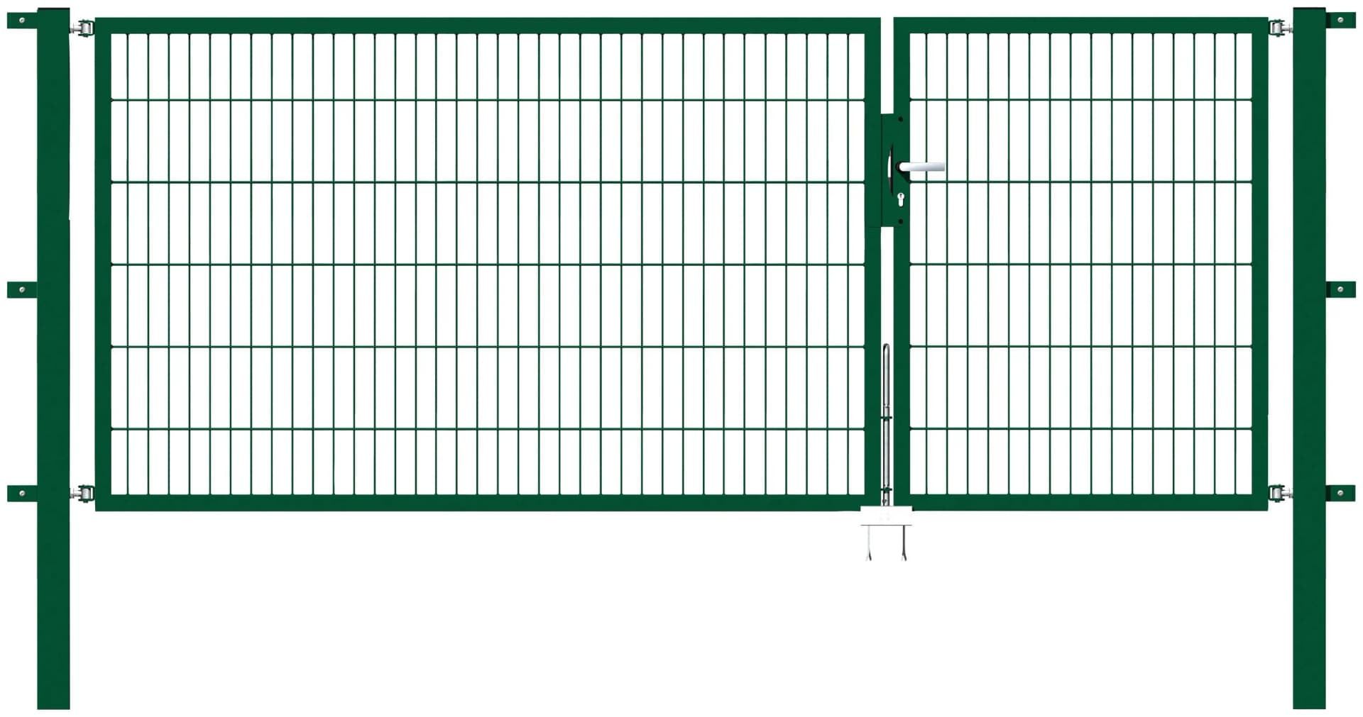 Zaundoppeltür ALBERTS Flexo Grün Stahl 300 cm