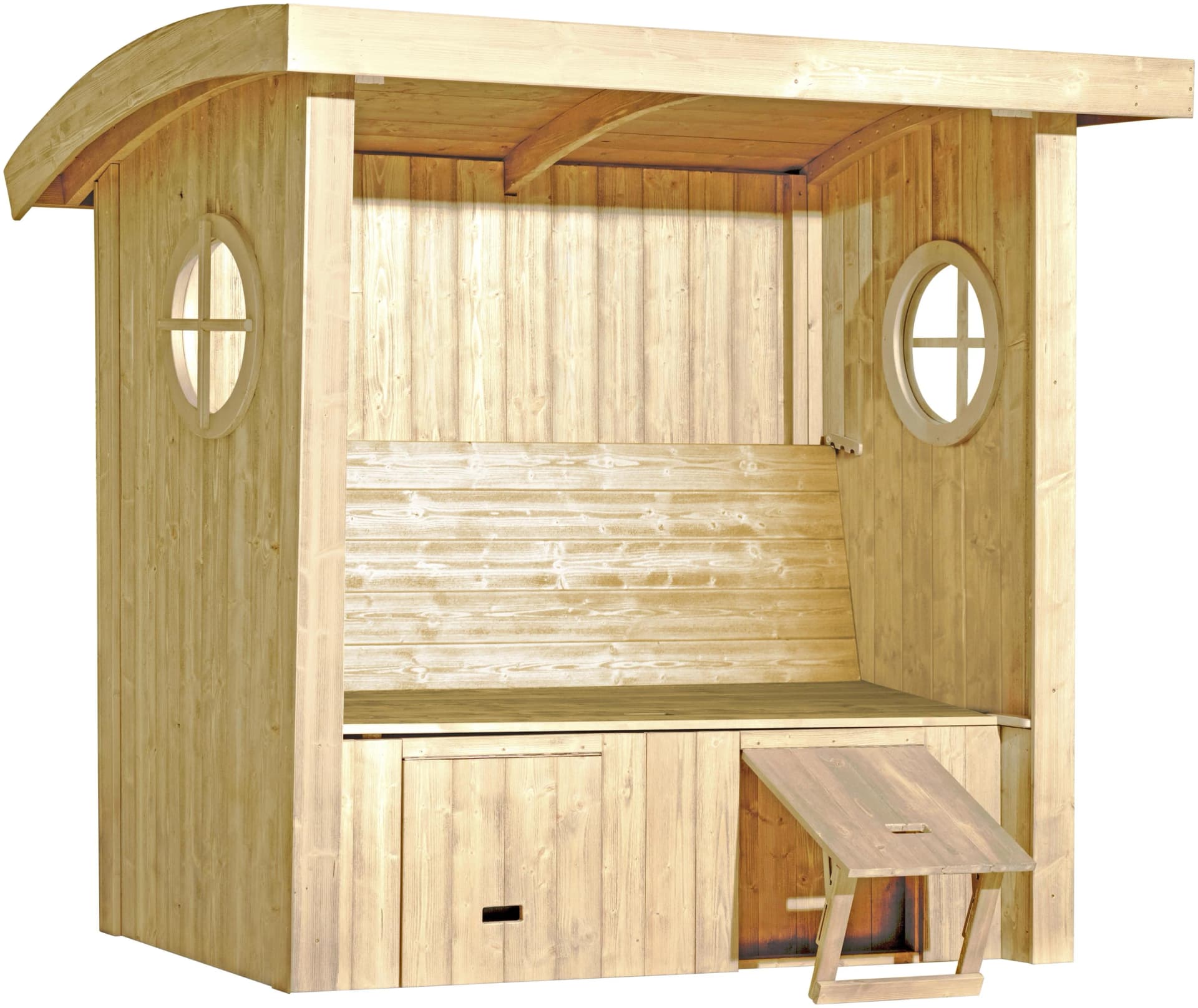 WEKA Sitzlaube Merano Beige Massivholz Fichte