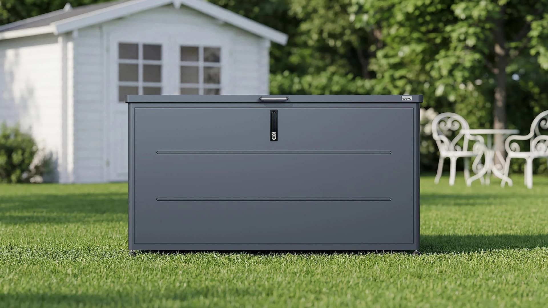 Auflagenbox WEKA Gary Anthrazit Metall