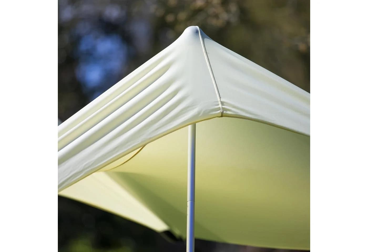Meister Werkzeuge Sonnensegel 210x210 cm Gelb UV-Schutz LSF 50+ - Bild 3