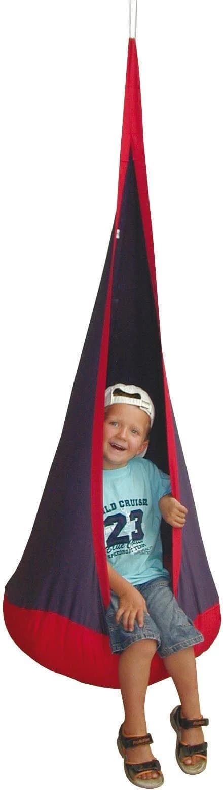 roba® Hängestuhl Hängesack Blau für drinnen & draußen mit aufblasbarem Kissen - Bild 5