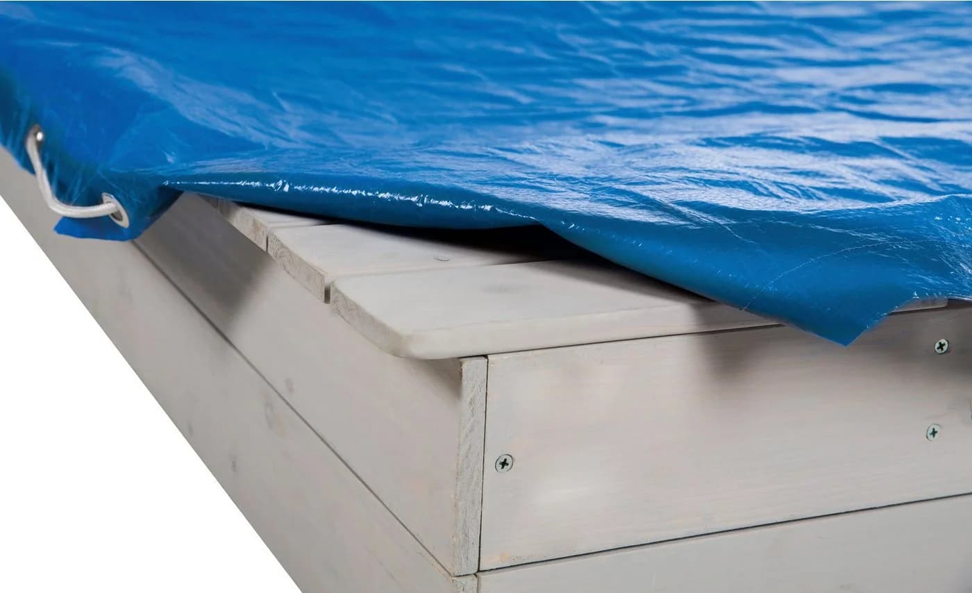 roba® Sandkasten-Abdeckplane Blau Wetterfest Polyester - Bild 3