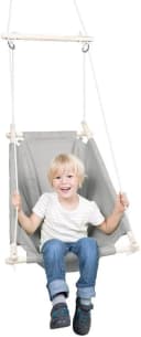 roba® Nestschaukel-Sitz Hängesitz Grau mit abnehmbarem Polster und Schrittgurt Bild 3