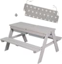 Roba Kindersitzgruppe Picknick for 4 Outdoor mit Spielwannen Grau Bild 2