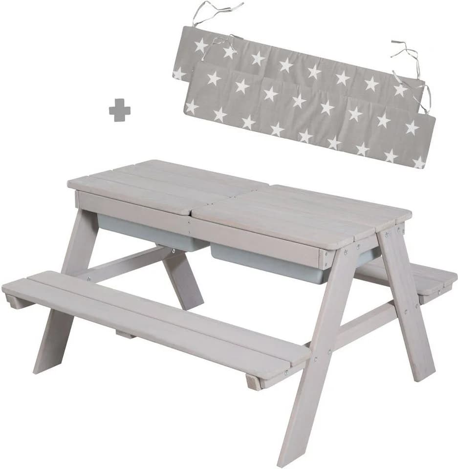 Roba Kindersitzgruppe Picknick for 4 Outdoor mit Spielwannen Grau - Bild 2