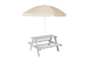 ROBA Picknick for 4 Outdoor + Kindersitzgruppe Grau mit Sonnenschirm Bild 2