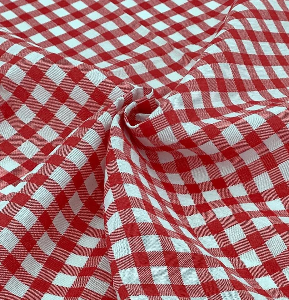 heimtexland Hussen-Set Bierzeltgarnitur 3-teilig Rot Karo - Bild 3