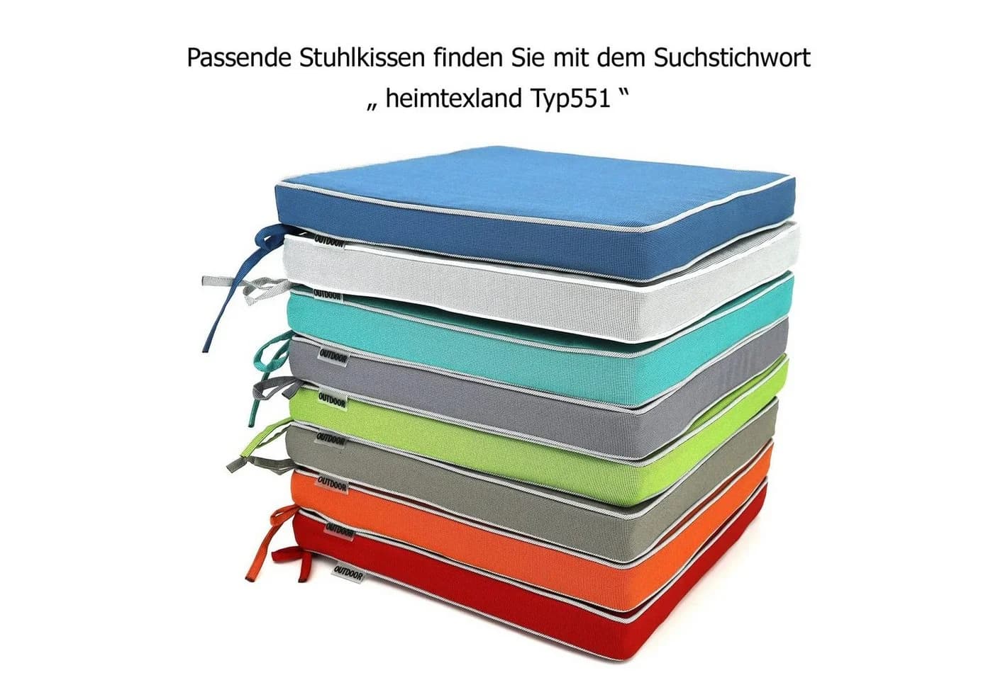 heimtexland Dekokissen Outdoorkissen Garten Deko Outdoor Kissen gefüllt türkis - Bild 5