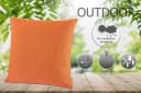 heimtexland Dekokissen Outdoorkissen Garten gefüllt wasserabweisend orange Bild 1