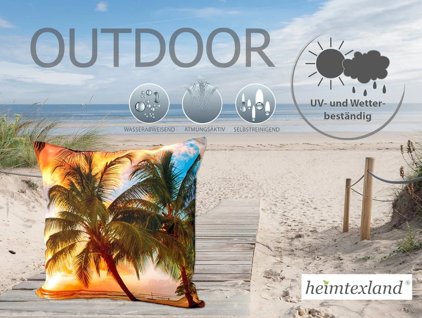 heimtexland Outdoorkissen Bunt mit Füllung - Bild 3