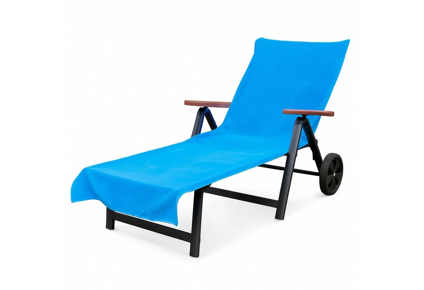 heimtexland Liegenauflage Hygiene Schonbezug Frottier Liegestuhl-Auflage Blau - Bild 2