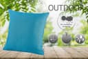 heimtexland Dekokissen Outdoorkissen Hellblau Schmutz- und wasserabweisend Bild 1