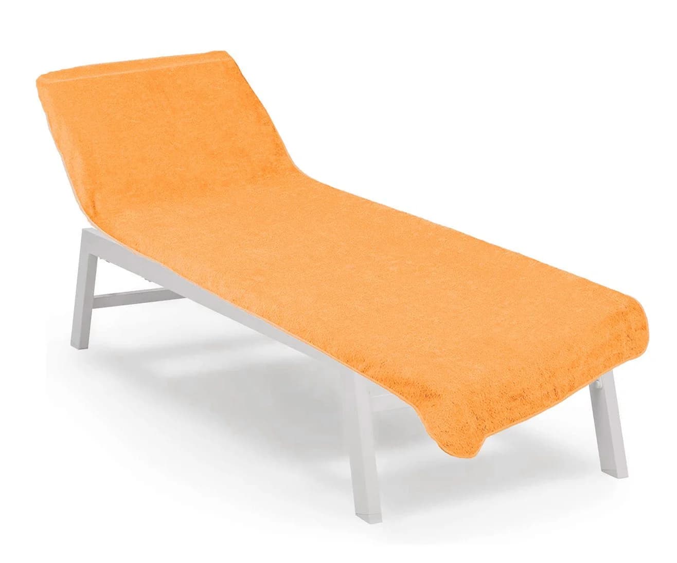 heimtexland Liegenauflage Liegestuhl Schonbezug Frottee Orange