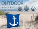 heimtexland Outdoorkissen Maritim Blau 45x45 cm wasserabweisend Bild 1