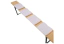 heimtexland Sitzkissen Bierbank 4er Set Weiß Polycotton Bild 1