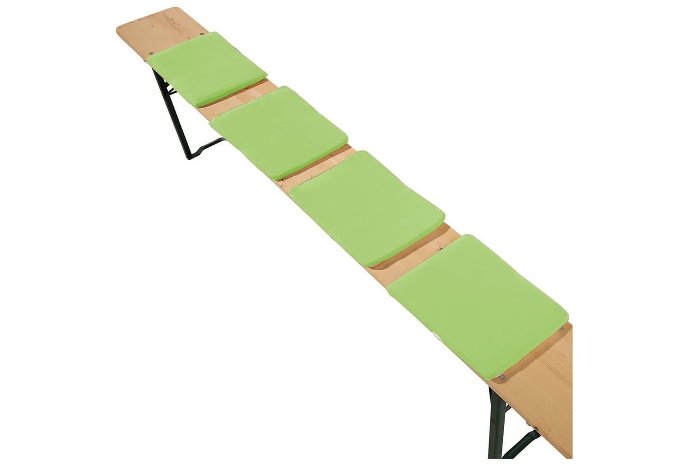 heimtexland Sitzkissen Bierbank 4er Set Grün Polycotton