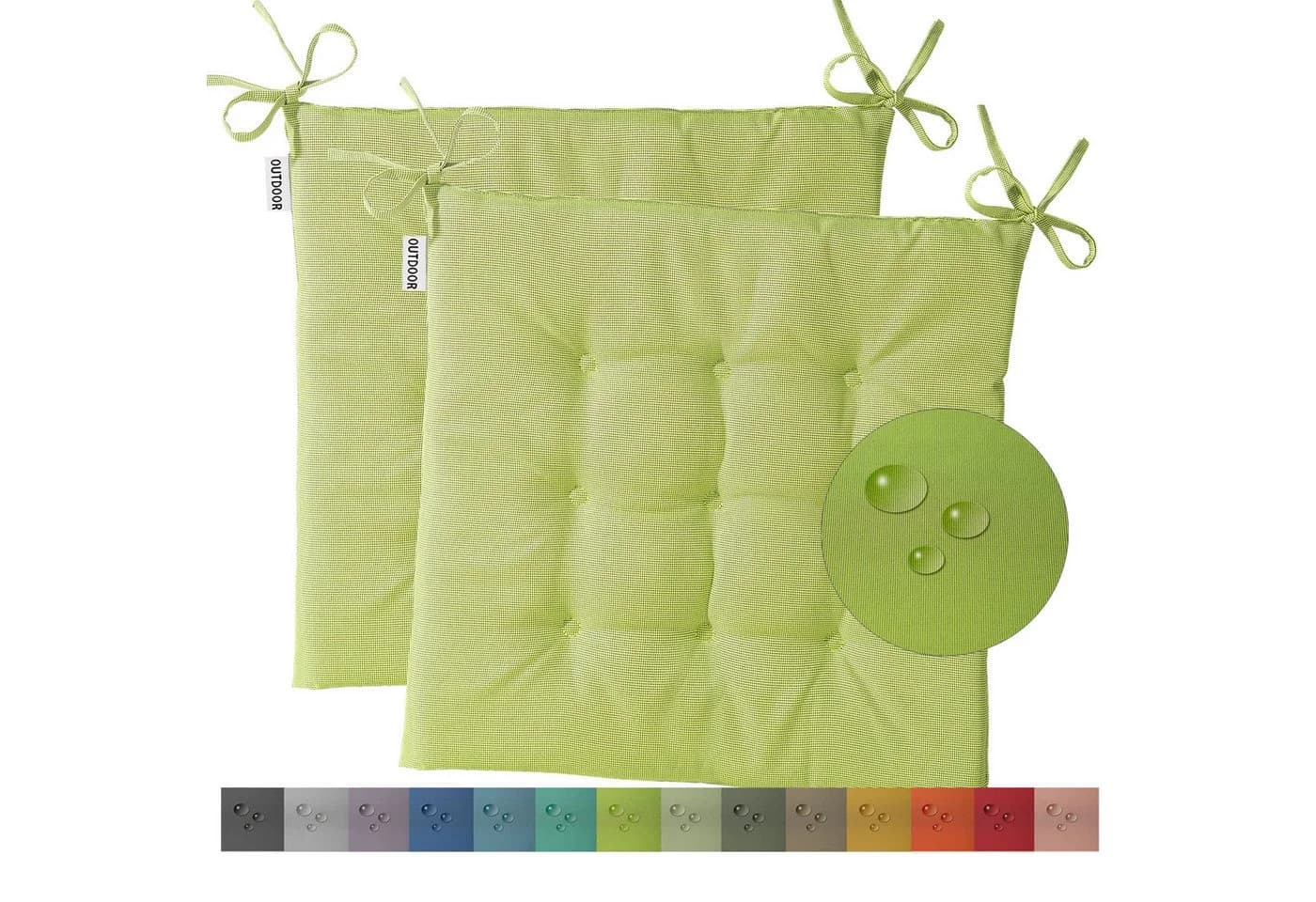 heimtexland Outdoor Stuhlkissen 40x40 cm Wetterfest UV-beständig - Bild 2