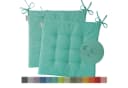 heimtexland Outdoor Stuhlkissen Türkis 40x40cm wetterfest Bild 2