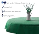 heimtexland Gartentischdecke Outdoor Dunkelgrün Wetterfest UV-beständig Bild 1
