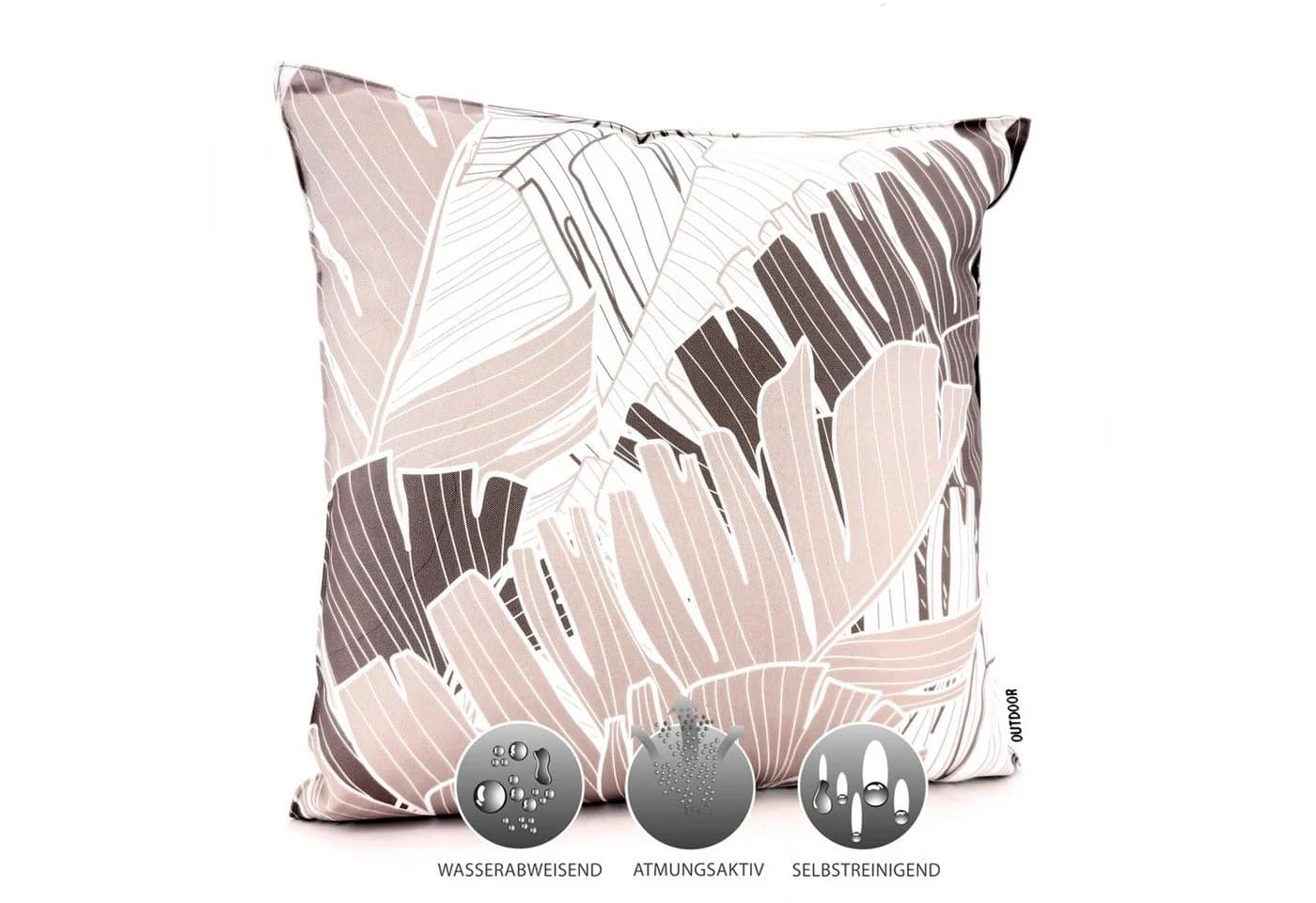 heimtexland Dekokissen Outdoor Beige mit Lotus-Effekt