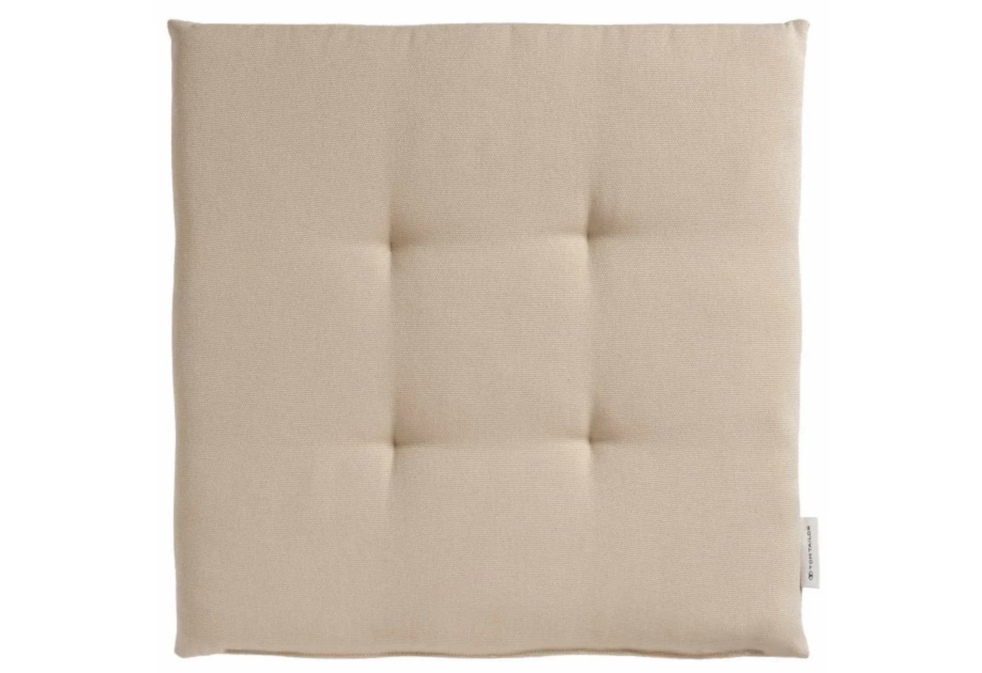 TOM TAILOR Stuhlkissen DOVE CHAIRPAD 2er Set Beige Outdoor
