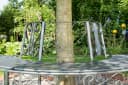 Greemotion Baumbank Toulouse Halbrund Stahl Grau Bild 1