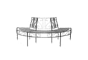 Greemotion Baumbank Toulouse Halbrund Stahl Grau Bild 2