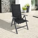 Greemotion Klappsessel Grenada Gartenstuhl Anthrazit Schwarz Bild 1
