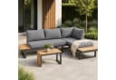 Greemotion Gartenlounge-Set Samara Anthrazit/Teakholz mit Kissen & Tisch Bild 2