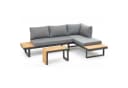 Greemotion Gartenlounge-Set Samara Anthrazit/Teakholz mit Kissen & Tisch Bild 3