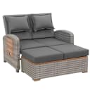 Loungegarnitur 2-teilig Bahia Tobago Holz/Metall mit Kissen Bild 1