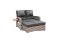Loungegarnitur 2-teilig Bahia Tobago Holz/Metall mit Kissen Bild 3