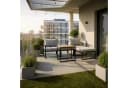 Greemotion Balkonset Retiro 5-tlg. Aluminium Grau Holz-Optik Bild 2